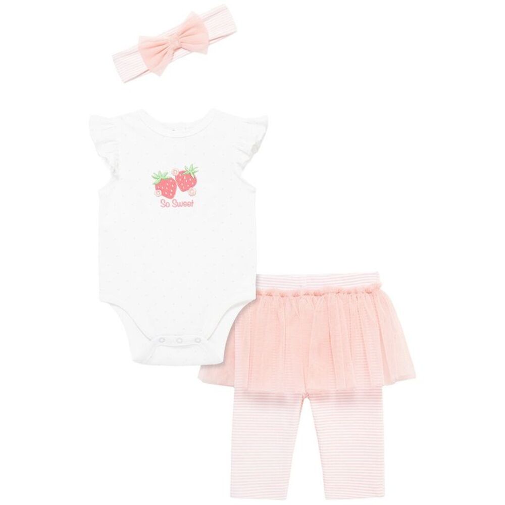 Little Me  Strawberry Skegging Set Headband